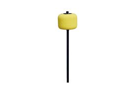 DANMAR - YELLOW FELT BASSDRUMBEATER BLACK SHAFT